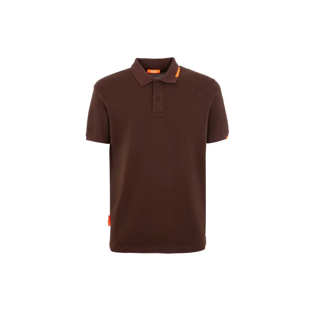 Brown Cotton Polo Shirt