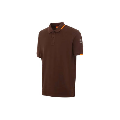 Brown Cotton Polo Shirt