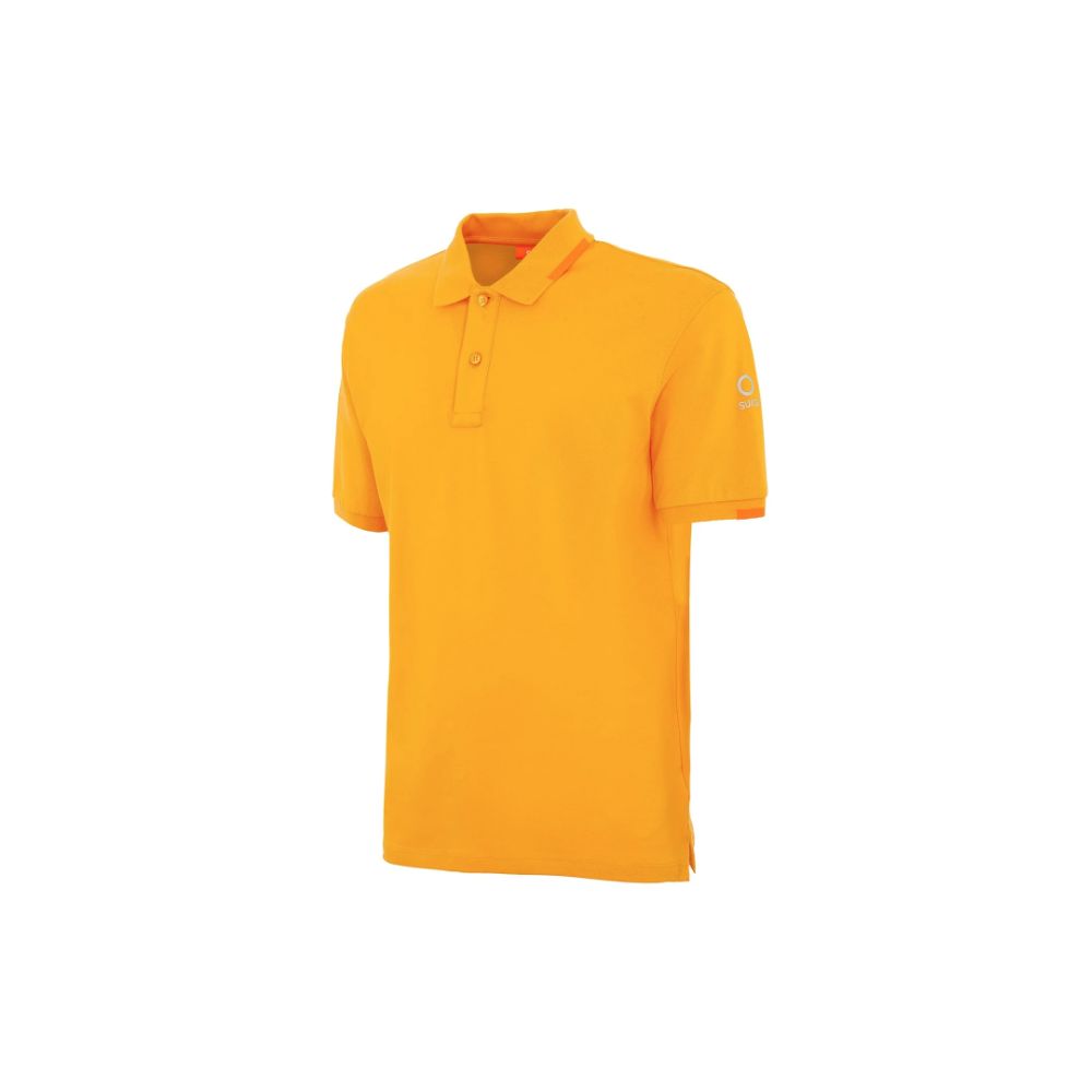 Orange Cotton Polo Shirt