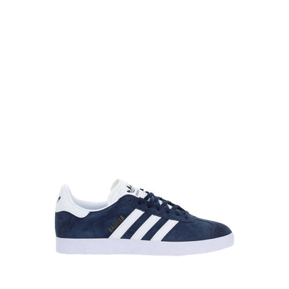 Blue Nubuc Leather Low Top Sneakers