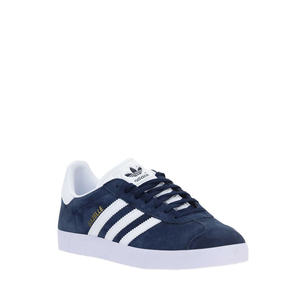 Blue Nubuc Leather Low Top Sneakers