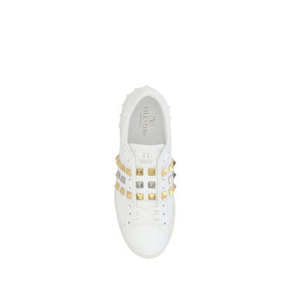 White Calf Leather Bos Taurus Low Top Sneakers