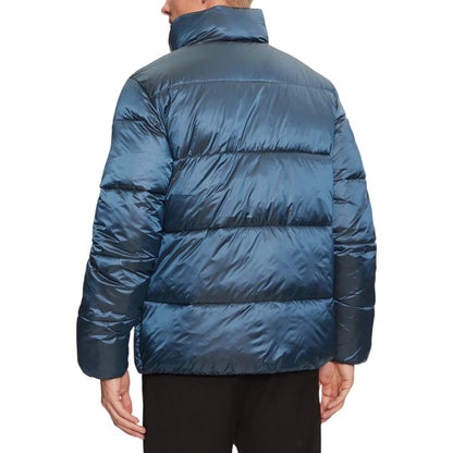 Blue Recycled Polyamide Jackets & Coat