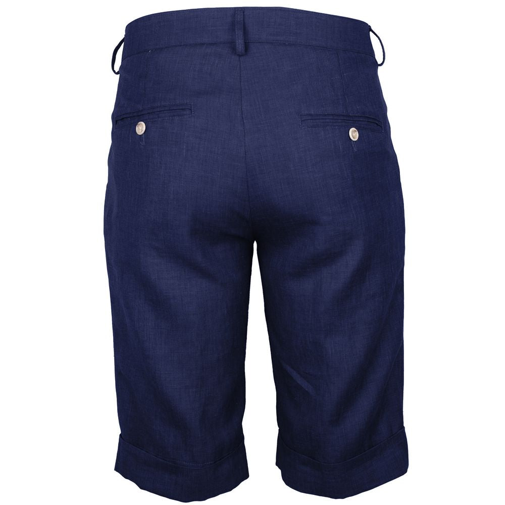 Blue Linen Short