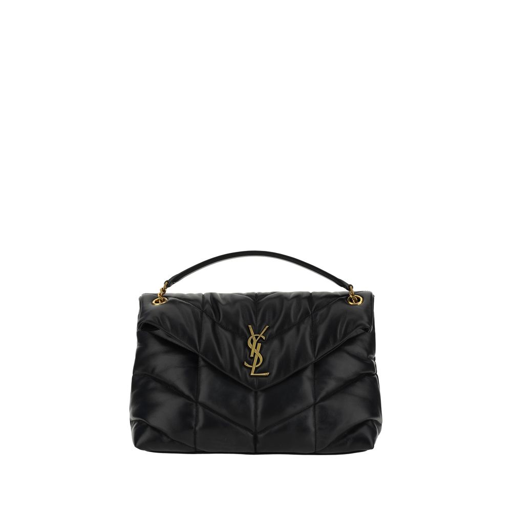 Black Lamb Leather Shoulder Bag