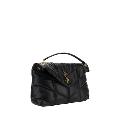 Black Lamb Leather Shoulder Bag