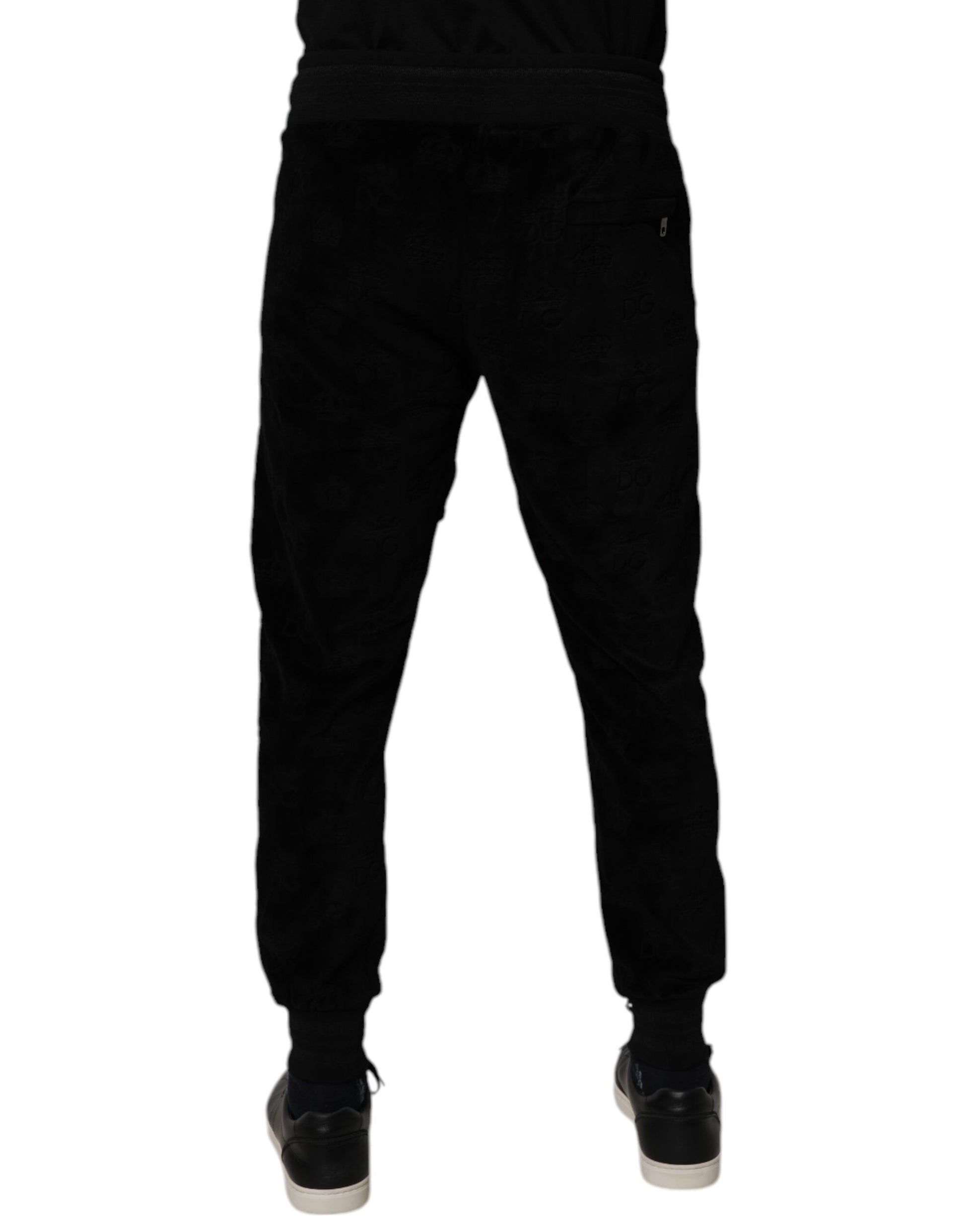 Black Cotton Jogger Men Sweatpants Pants