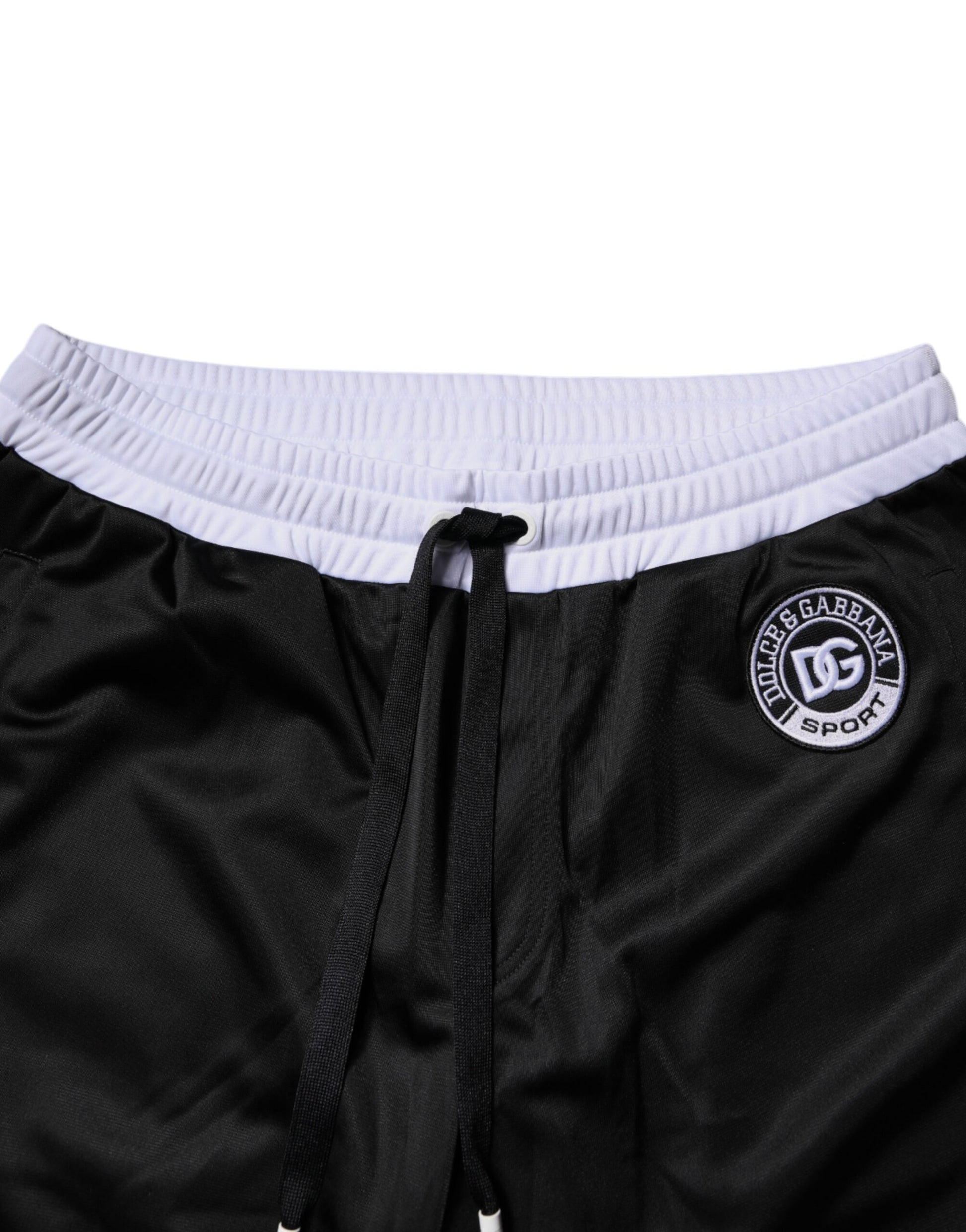 Black White Men Bermuda Sweatshorts Shorts