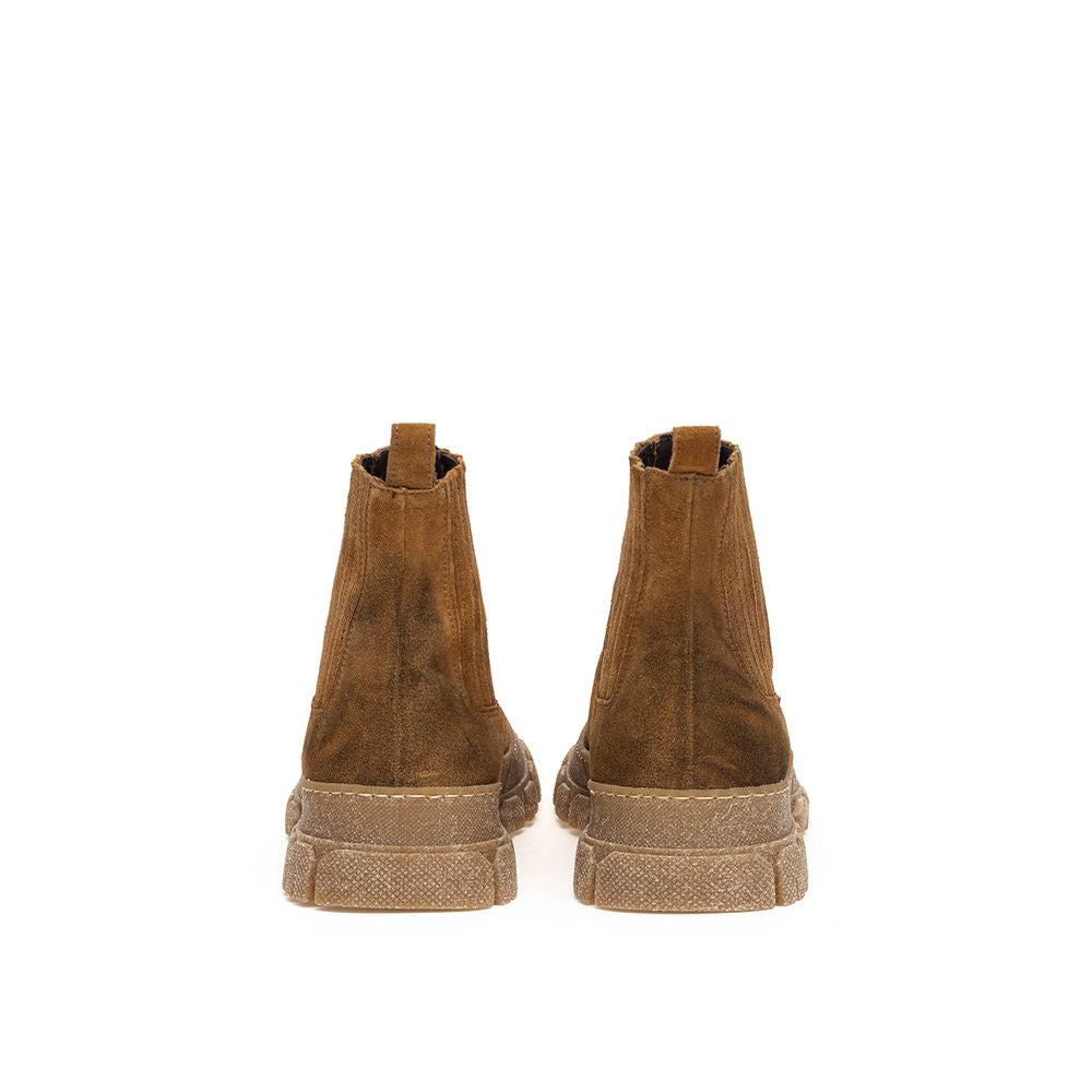 Brown Suede Leather Chelsea Boots