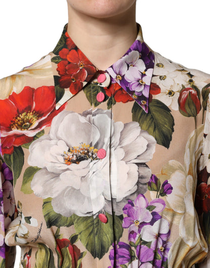 Multicolor Floral Wide Leg Jumpsuit Dress