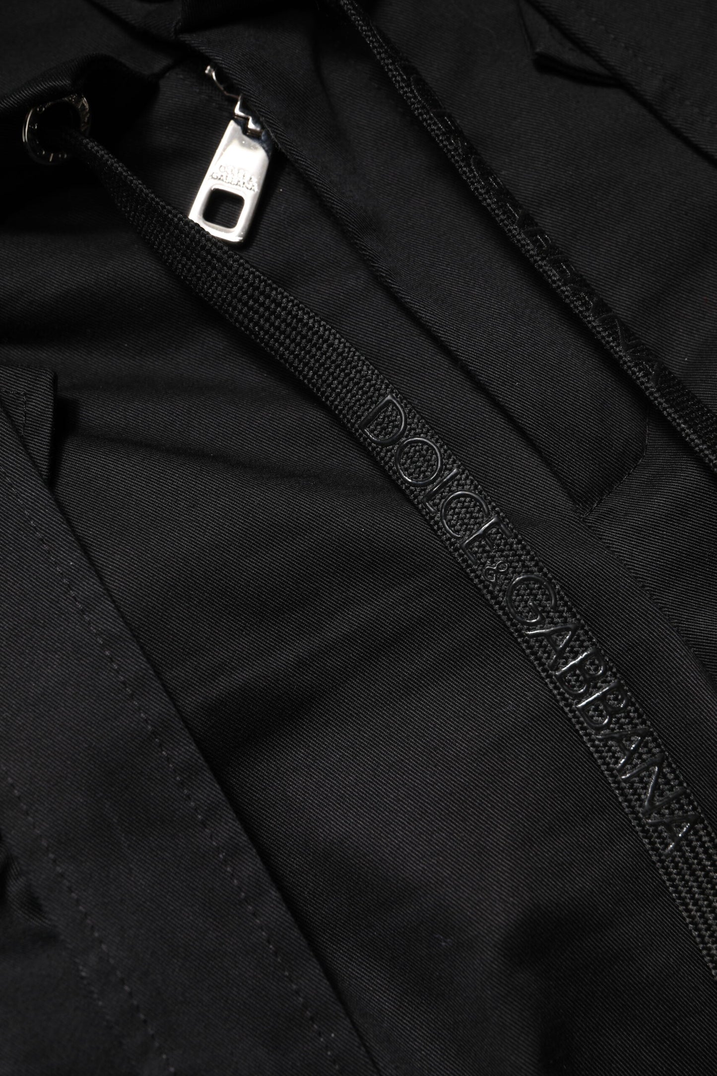 Black Cotton High Waist Cargo Pants