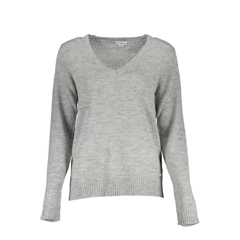 Silver Wool Women Sweater