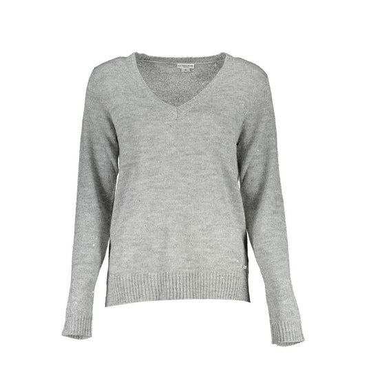 Silver Wool Women Sweater