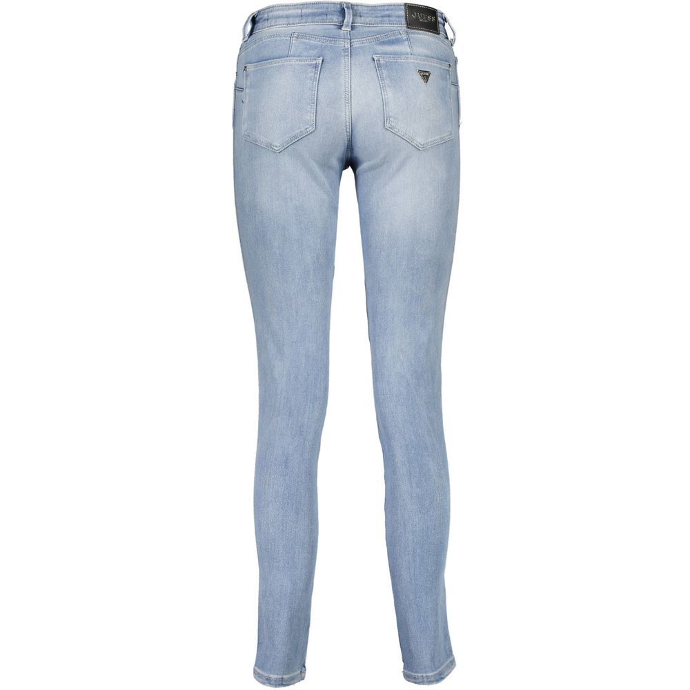 Blue Cotton Women Jeans