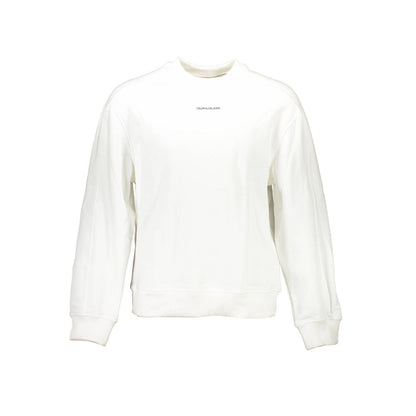 White Cotton Men Sweater