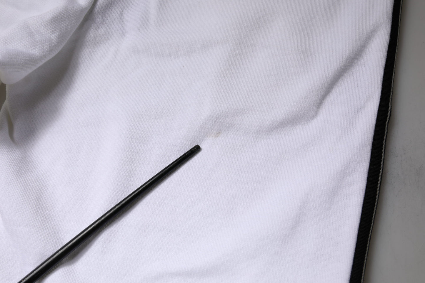 White Cotton Stretch Jogger Sweatpants Pants