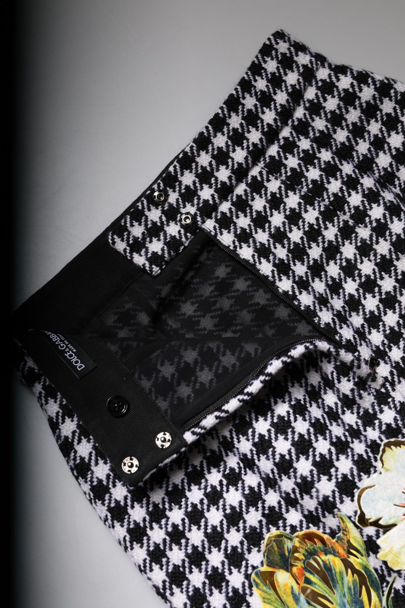 Multicolor Floral Print High Waist Pencil Cut Skirt