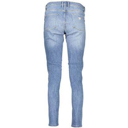 Blue Cotton Women Jeans