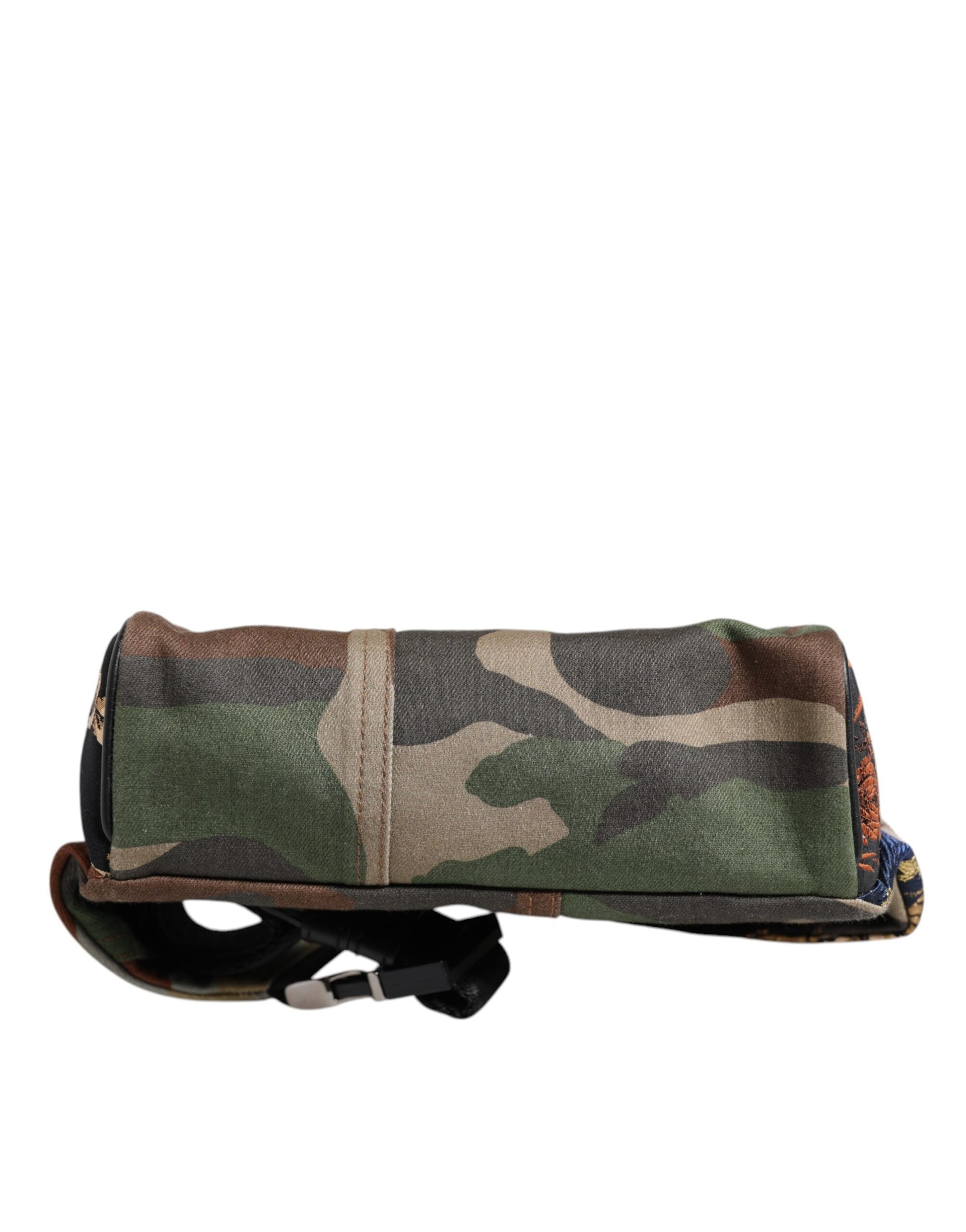 Multicolor Camouflage Patchwork Logo Waist Fanny Pack Bag