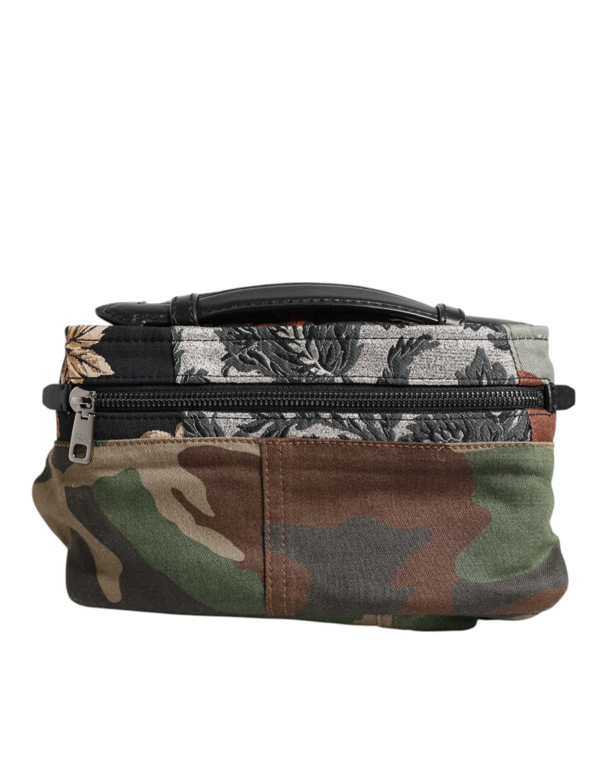 Multicolor Camouflage Patchwork Logo Waist Fanny Pack Bag