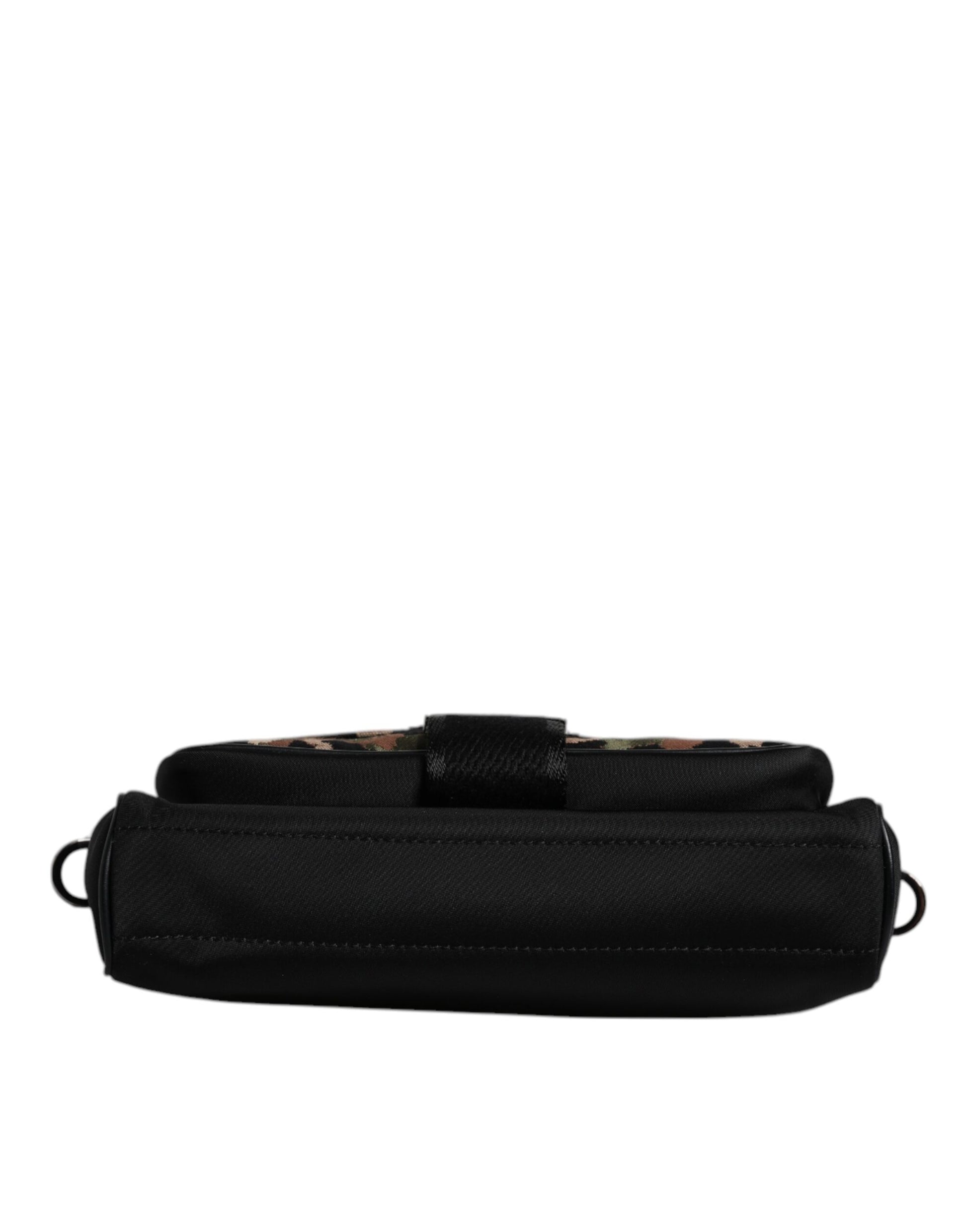 Multicolor Leopard Jacquard Crossbody Bag