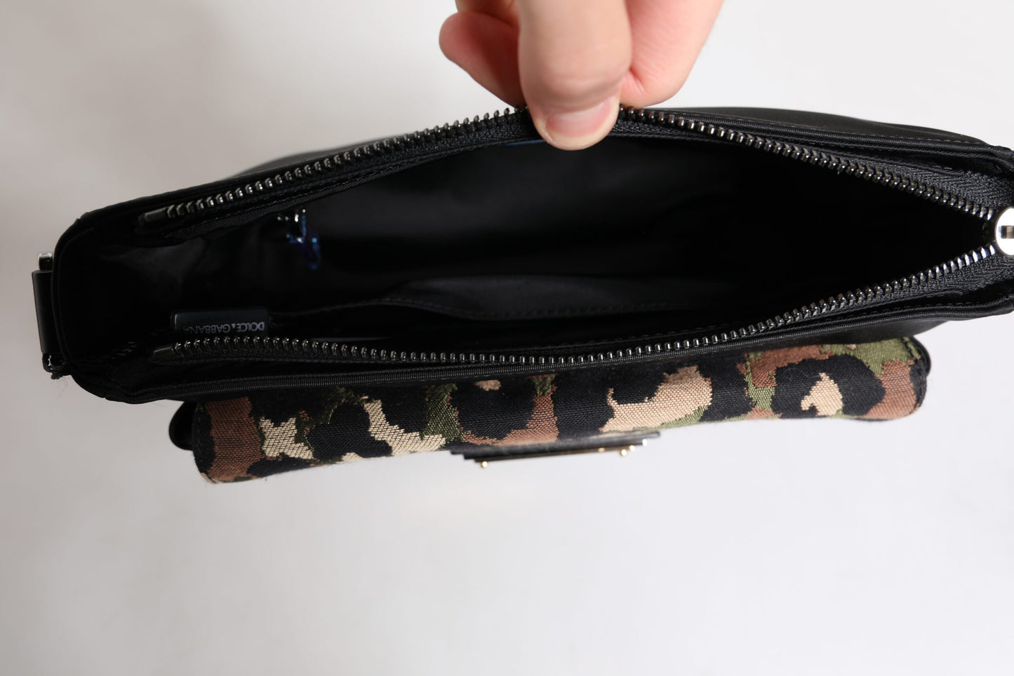 Multicolor Leopard Jacquard Crossbody Bag