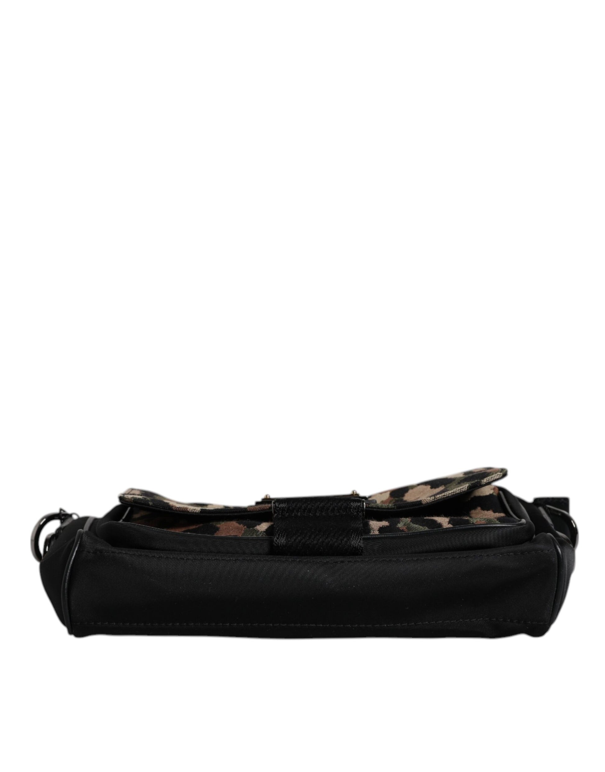 Multicolor Leopard Jacquard Crossbody Bag