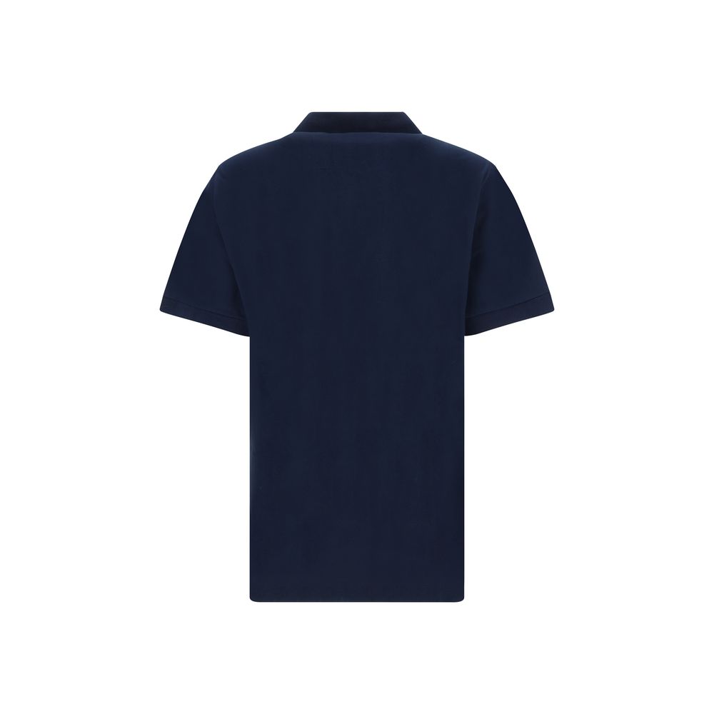 Blue Cotton Polo Shirt