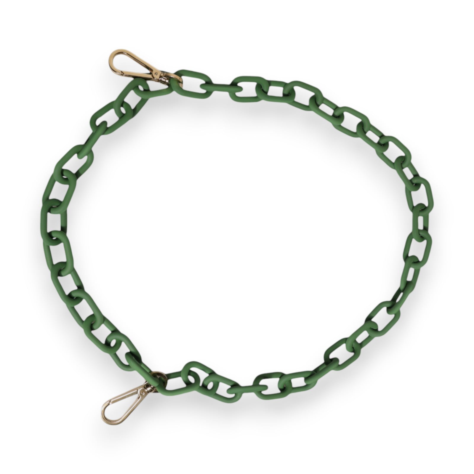 Green Plexy Acrylic Chunky Gold Hardware Wallet Chain