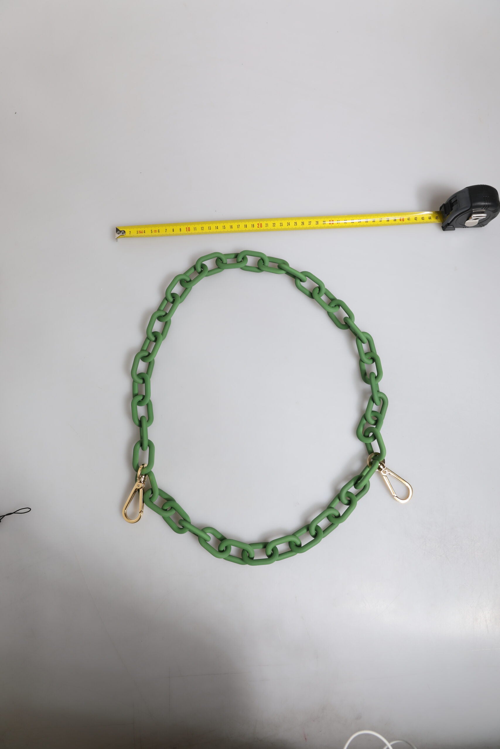 Green Plexy Acrylic Chunky Gold Hardware Wallet Chain