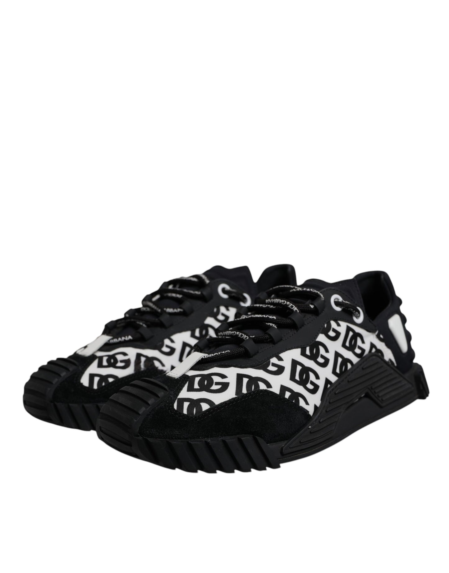 Black Logo Lace Up Low Top NS1 Sneakers Shoes