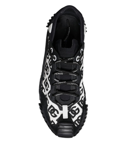 Black Logo Lace Up Low Top NS1 Sneakers Shoes