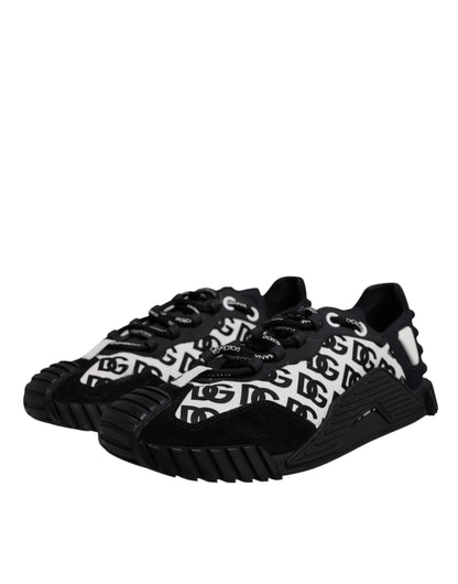 Black Logo Lace Up Low Top NS1 Sneakers Shoes