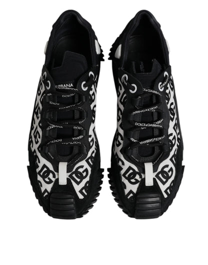 Black Logo Lace Up Low Top NS1 Sneakers Shoes