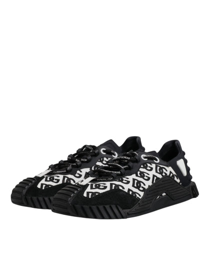 Black Logo Lace Up Low Top NS1 Sneakers Shoes