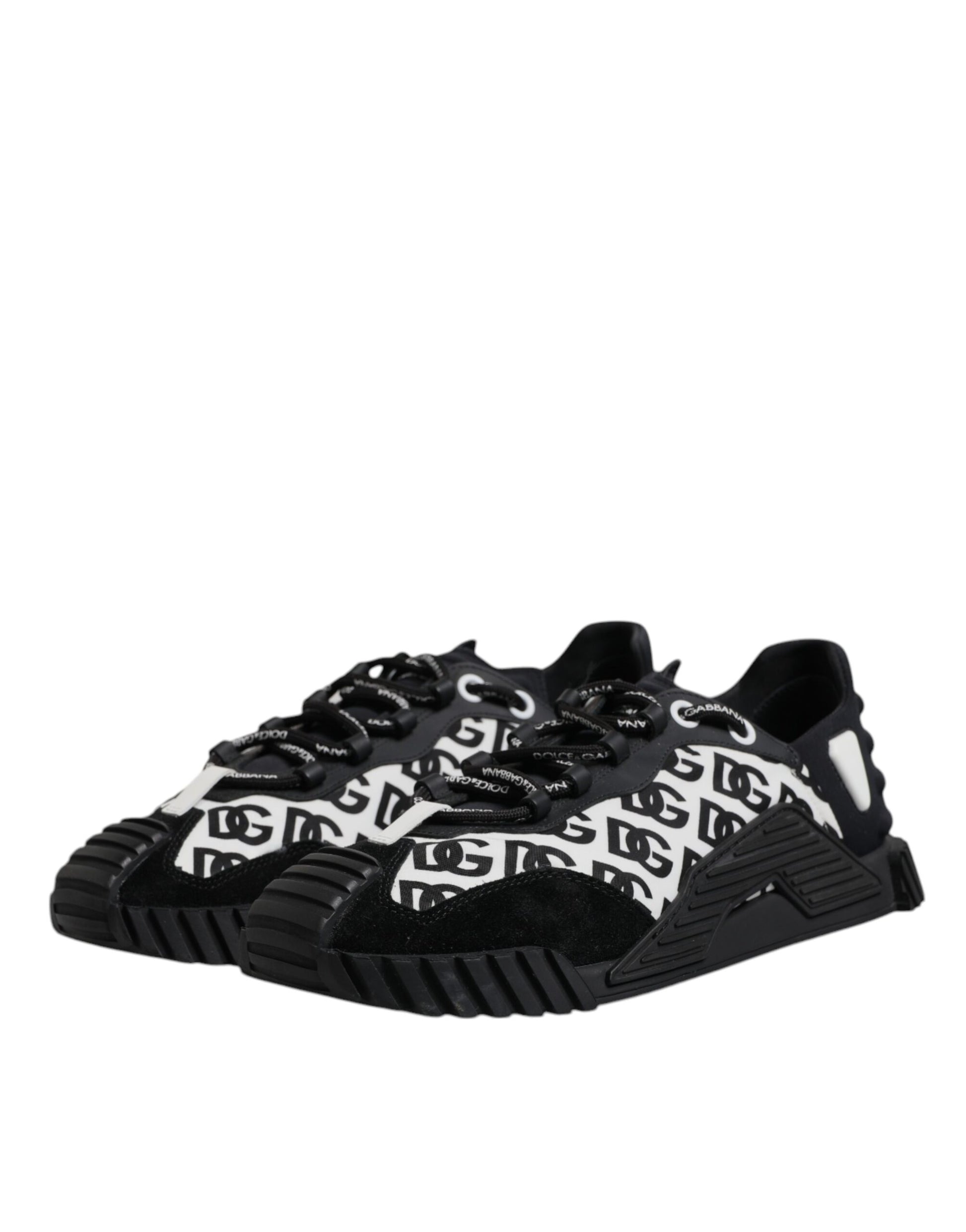 Black Logo Lace Up Low Top NS1 Sneakers Shoes