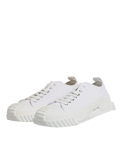 White Leather Low Top NS1 Sneakers Shoes
