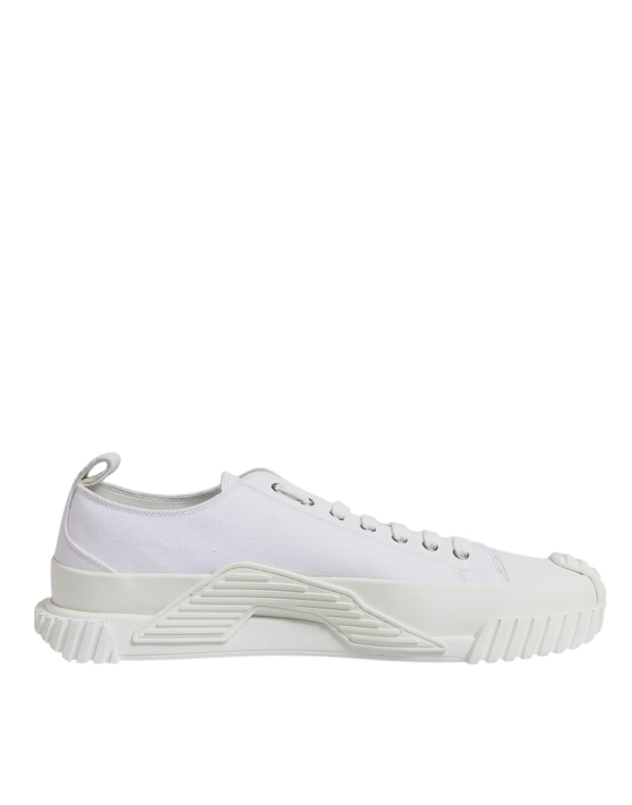 White Leather Low Top NS1 Sneakers Shoes