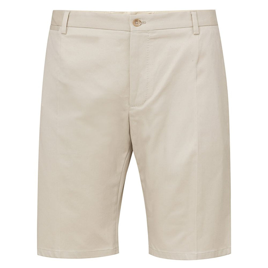 Beige Cotton Bermuda Shorts