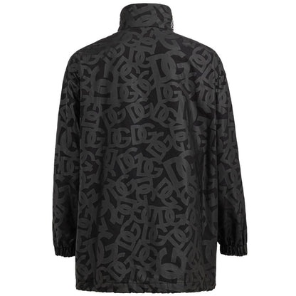 Black Polyester Shell Jacket