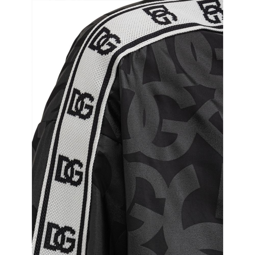 Black Polyester Shell Jacket