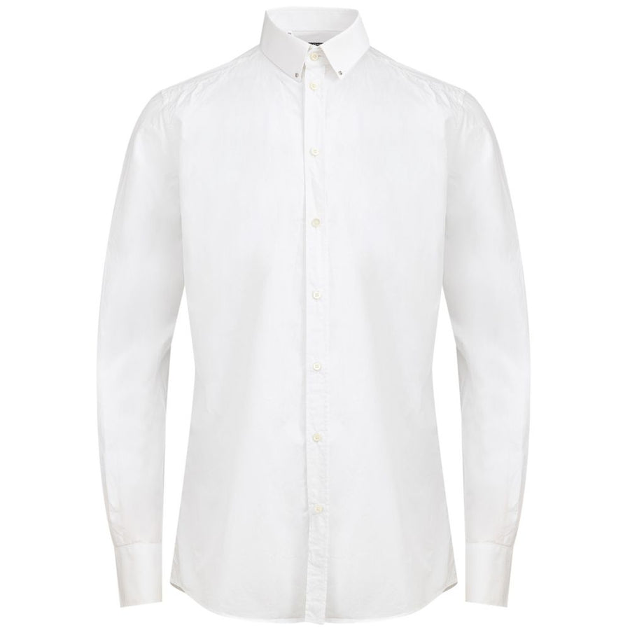 White Cotton Dress Shirt