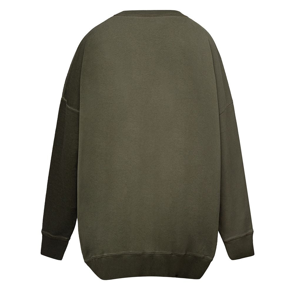 Green Cotton Sweatshirt