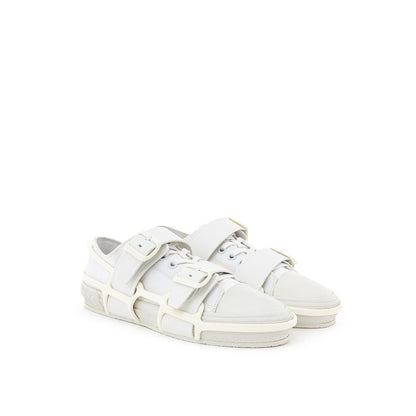 White Cotton Athletic Sneakers