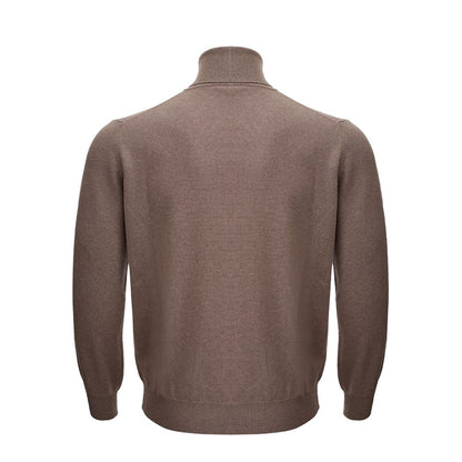 Brown Wool Turtleneck