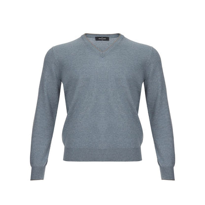 Elegant Cashmere Sweater in Chic Gray