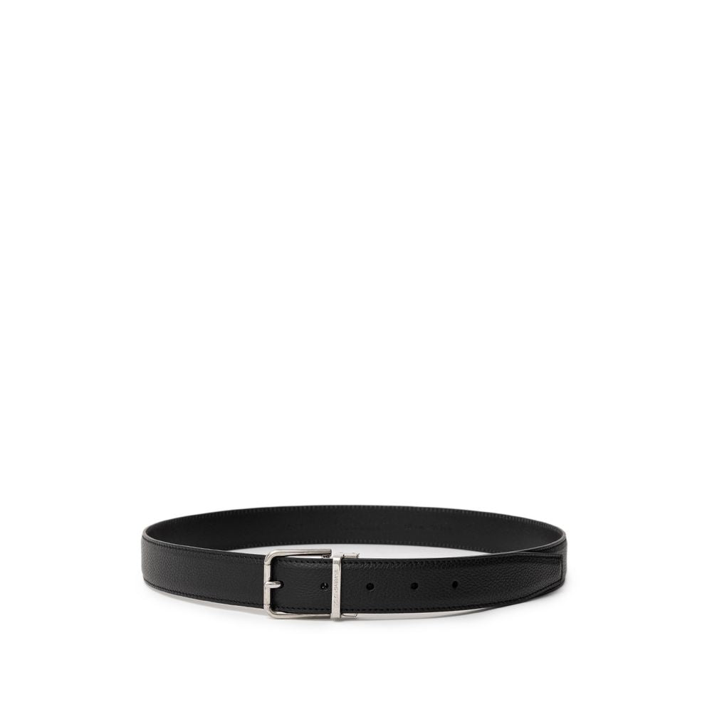 Black Leather Regular Belt