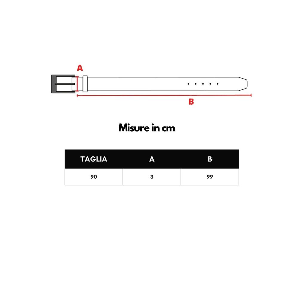 Black Leather Regular Belt