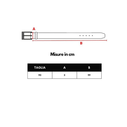 Black Leather Regular Belt