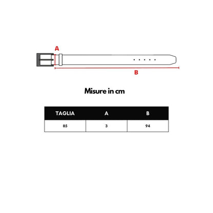 Black And White Leather Regular Belt